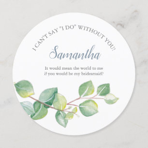 Invitation Proposition d'aide d'État Aquarelle Eucalyptus