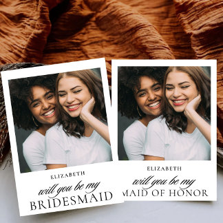 Invitation Proposition de Demoiselle d'Honneur de Photographi