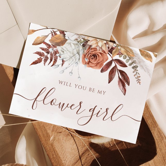 Invitation Proposition de Fille de Fleurs de Feuillage d'Auto (Créateur téléchargé)