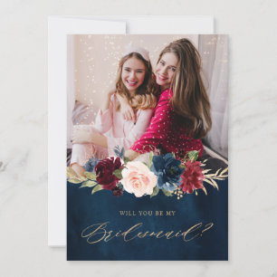 Invitation Proposition de la Bridesmaid Floral Russe de la ma