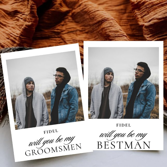 Invitation Proposition de mariage du meilleur témoin avec pho (Créateur téléchargé)