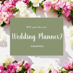 Invitation Proposition de Wedding planner Sage Green
