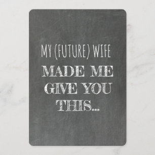 Invitation Proposition drôle du MEILLEUR HOMME du tableau