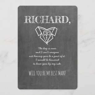 Invitation Proposition d'un Groomsman ou d'un meilleur homme