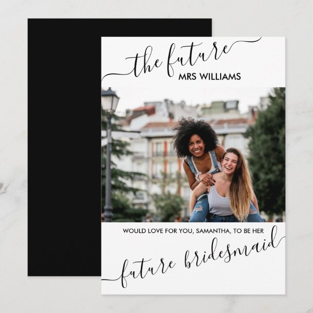 Invitation Proposition d'une servante d'avenir Mme Personnali (Devant / Derrière)