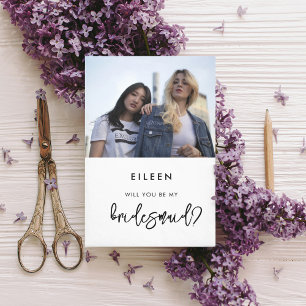 Invitation Proposition moderne contemporaine de Bridesmaid ca