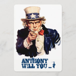 Invitation Proposition vintage amusante