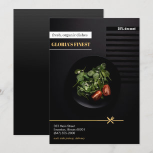 Invitation prospectus de vente de restaurant biologique sain