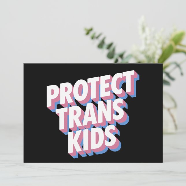 Invitation Protéger les enfants trans LGBTI+ Fière Mois des d (Debout devant)