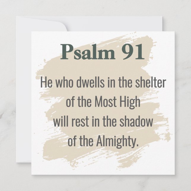 Invitation Psalm 91 Scripture Card – Print or Download (Devant)