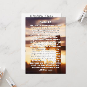 Invitation Psaume 23 Croix de la Soleil Célébration de la vie