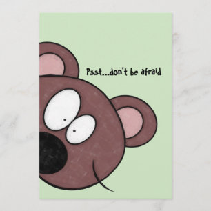 Invitation Psst, n'aie pas peur, c'est l'anniversaire de ton