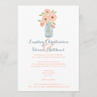 Invitation Publier l'invitation de mariage | Mason Jar, Bébés