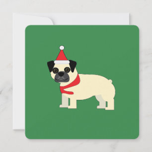 Invitation Pug de Noël