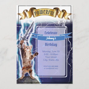 Invitation puissante de chats