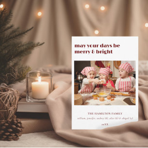 Invitation Puisse Vos Jours Être Joyeux & Bright Christmas Ca