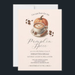 Invitation Pumpkin Spice Coffee 60th Birthday Invites<br><div class="desc">Celebrate in cozy autumn style with these pumpkin spice invitations—perfect for a fall 60th birthday party! Featuring charming watercolor artwork of a latte with heart-shaped foam, scattered coffee beans, and seasonal flair, these 60th birthday invites are ideal for women seeking warm and stylish 60th birthday themes. Whether you're planning an...</div>