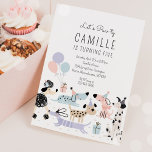 Invitation Puppy Party Fille rose Puppy Pet fête d'anniversai<br><div class="desc">Puppy Party Girl Pink Puppy Pet Anniversaire Invitation Tous les modèles sont © PIXEL PERFECTION PARTY LTD</div>