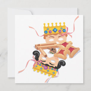 Invitation Purim Mask et Cookies