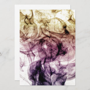 Invitation Purple Brown Smoky Dust Abstrait
