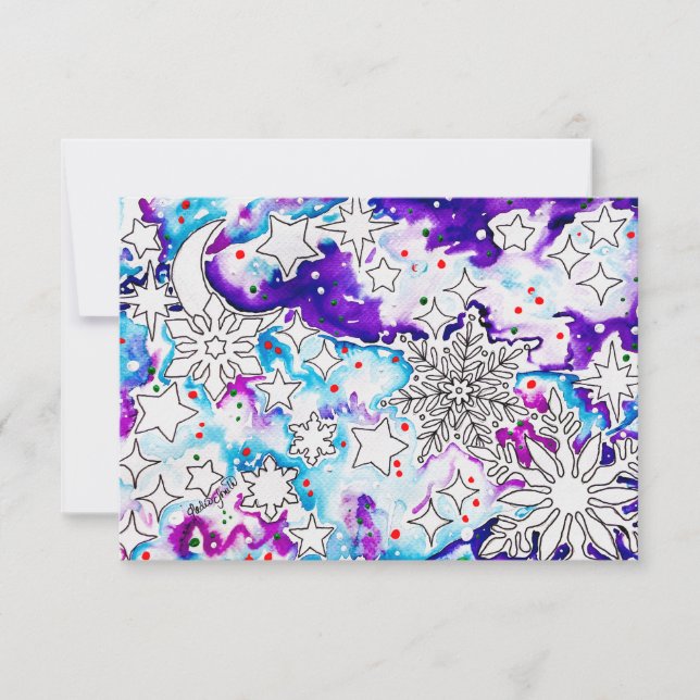 Invitation Purple Christmas (Devant)