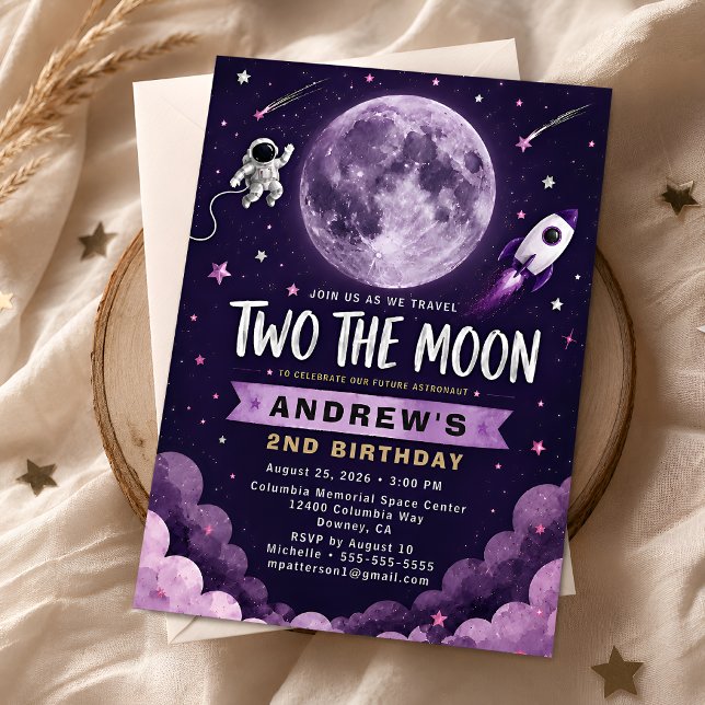Invitation Purple Deux pour la Lune 2e Anniversaire (Créateur téléchargé)