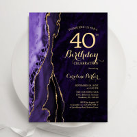 Purple Gold Agate 40e anniversaire