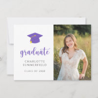 Purple Gold Casquette Tassel Graduation Party