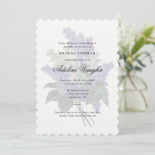 Invitation Purple Lilac Grandmillennial Fête des mariées