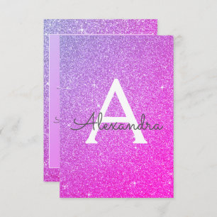 Invitation Purple Pink Sparkle Parties scintillant 50e annive