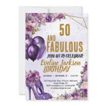 Purple talons hauts 50e fête d'anniversaire