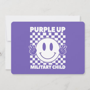 Invitation Purple Up For Military Kids Military Child Mois