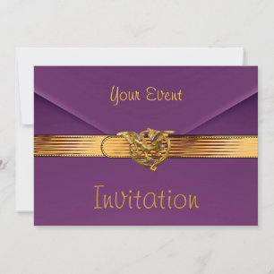 Invitation Purple Velvet Bijoux or Clutch Purse