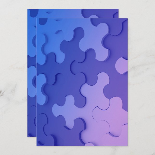 Invitation Puzzle (Devant / Derrière)