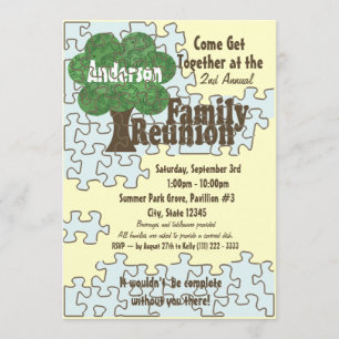 Invitation Puzzle Famille