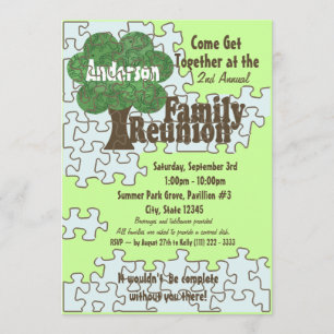 Invitation Puzzle Famille