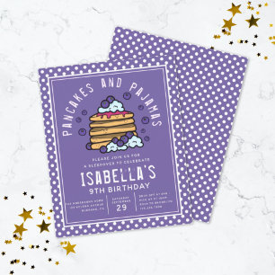 Invitation Pyjama et Crêpes à petit budget pour un