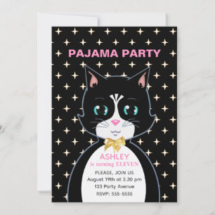 Invitation  Pyjama Party 