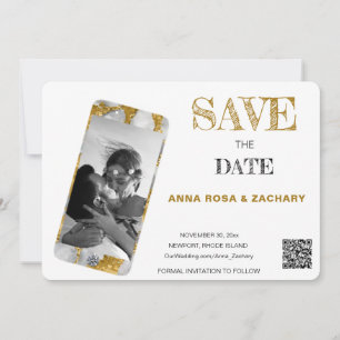 Invitation *~* QR AR6 Photo MARIAGE ENREGISTRER LA DATE télép