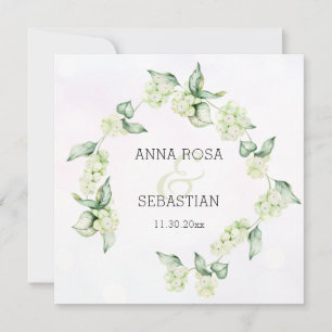 Invitation *~* QR Berry de neige hivernale AR12 Boho RSVP Mar