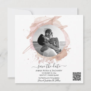 Invitation *~* QR Photo MARIAGE ENREGISTRER LA DATE Site Web 