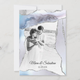 Invitation *~* QR PHOTO RSVP AR13 AGATE    PearlWedding In