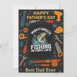 Invitation Quand il s'agit de la pêche meilleur papa jamais p