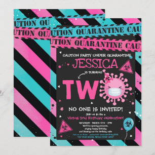 Invitation Quarantaine du 2e anniversaire de la fête du 2e an