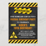 Invitation Quarantine Birthday Invitation, Kid Humour Funny<br><div class="desc">Quarantine Birthday Invitation Humour Funny</div>