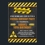 Invitation Quarantine Birthday Invitation, Kid Humour Funny<br><div class="desc">Quarantine Birthday Invitation Humour Funny</div>