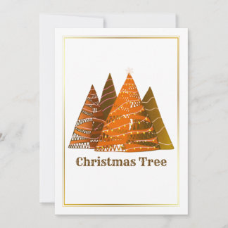 Invitation Quatre arbres de Noël