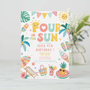 Invitation Quatre dans le soleil 4ème anniversaire