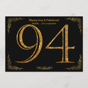 Invitation quatre-vingt-quatorzième Fête d'anniversaire, styl