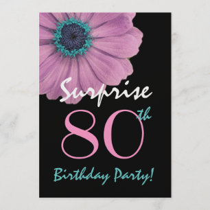 Invitation quatre-vingtième De surprise d'anniversaire